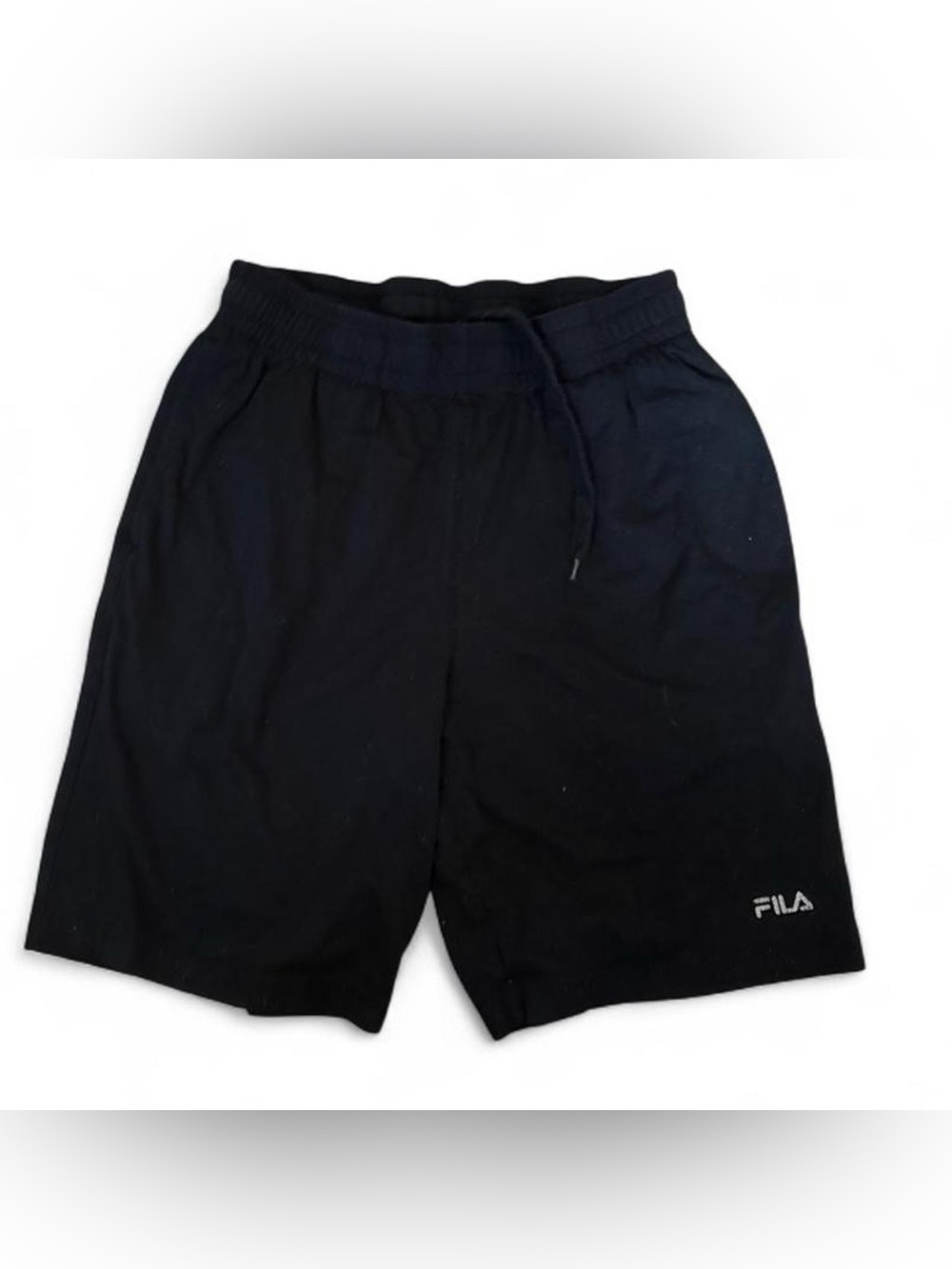Fila Men's / Unisex Black Drawstring Athletic Shorts